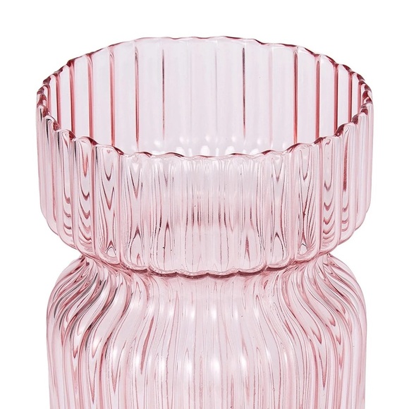BRAND NEW Anko Pink Ribbed Vase, BNIB - Picture 8 of 10